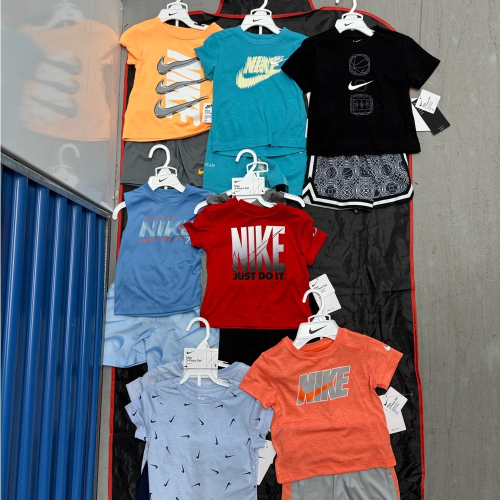 Nike Kids' Colorful T-Shirt and Shorts Collection